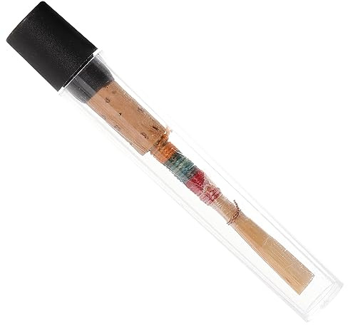 Professionelles Oboenrohrblatt C Ton für Oboe, Handgefertigt und Einfach | Natürliches Rohrblatt, Kupferdetails, ohne Grate, Leicht zu Montieren, Praktisches Zubehör für Oboe Zufällige Farbe