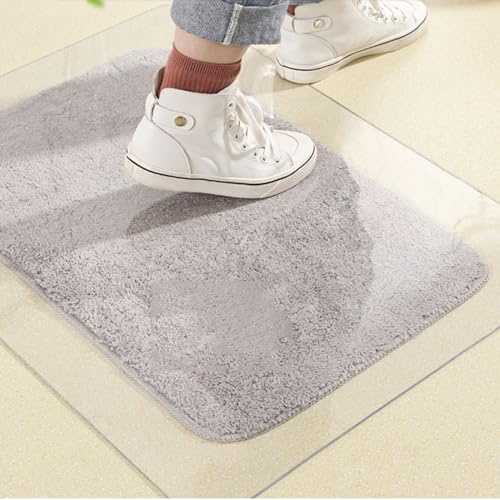 Stuhlunterlage Wasserabdichtung Bodenschutzmatte Transparent Bürostuhlunterlage Schutzteppich Bodenmatte Stärke 1mm PVC Stuhlmatte Pour Speisesaal,Fußmatten,Wohnbereich (50x60cm)