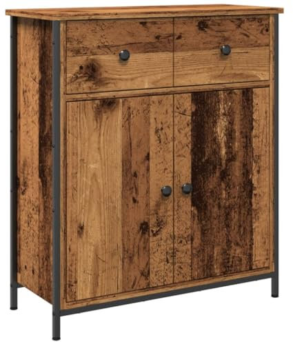 HETFTJN Mobile Buffet Credenza Cucina Armadietto da Esterno Armadio Cucina - Credenza Legno Antico 70x30x80 cm in Legno Multistrato per Casa Salotto Interno Soggiorno Cucina