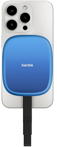 SanDisk Creator Phone SSD de 1 TB, Compatible con MagSafe y con hasta 1000 MB/s de Velocidad de Lectura, un Mes de Adobe Creative Cloud
