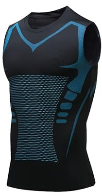 Compression Shirt for Men Slimming Body Shaper Tight Shapewear Waist Trainer Vest Workout Tank Tops