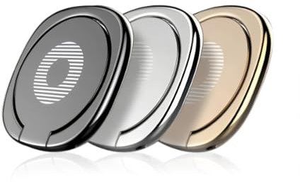 LAOYEFACAI Porte-Anneau de téléphone Portable 3 pièces Porte-Anneau Poignée de Doigt Claire Support d'anneau Rotation à 360 degrés Support d'anneau Compatible avec Divers téléphones (1)