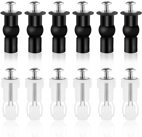 12 StkWC Sitz Befestigung von Oben, Universal Toilet Seat Replacement Parts, Toilettensitz Befestigungsbolzen