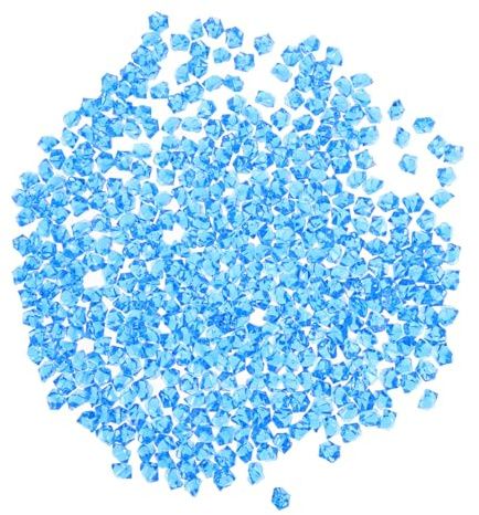 MAGICLULU 450pièces Glaçons Factices Réutilisables Imitation Glace Pilée Décoration de Table et Accessoires de Photographie