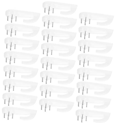 SHINEOFI 100 Pièces Crochets Invisibles pour Accrocher Photos Clous Sans Percer pour Salon Bureau Cuisine Fixations Durables Résistants Faciles à Installer