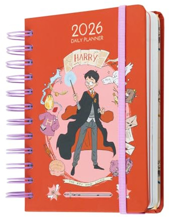 Grupo Erik Kalender 2026 Buchkalender Terminplaner 2026 A5 Harry Potter - Jahreskalender mit Wochenplaner - Terminkalender 2026 A5 - Friends Merch Geschenke