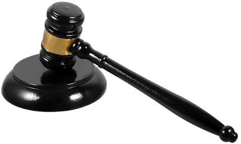 FUNOMOCYA Wooden Gavel with Sound Block for Auction and Meetings Judge Hammer with Clear Knocking Sound Practical Legal Tool Gift for Lawyers and Chairmen