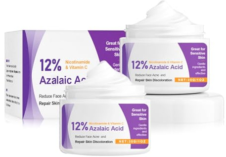 12% Azelaic Acid Serum,Azelainsäure Gesichtsserum,Anti Pickel Creme Gegen Rötungen,Rosacea Gesichtspflege,Reparatur Pickel Creme,Vitamin C Azelaic Acid Feuchtigkeitscreme,Pigmentierung Vermindern,2Pcs
