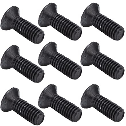 Xiuganpo 50-teiliges Sortiment an Schwarz Verzinkten Senkkopfschrauben für Hochpräzisionsmaschinen, Material A2-70 (M3*6)