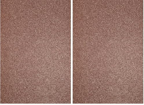 Florence - Cartoncino glitterato colorato, formato A4, marrone, 5 fogli, 250 g/m², carta per realizzare biglietti (Confezione da 2)
