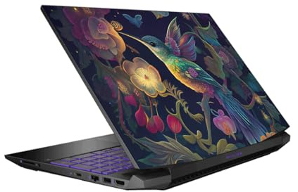 Head Case Designs Officially Licensed JK Stewart Hummingbird Graphic Collection Vinyl Sticker Skin Decal Cover Compatible With HP Pavilion 15.6 15-dk0047TX