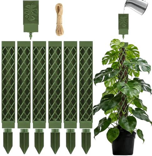 6pcs Moosstab für Monstera Rankhilfe, 103cm Moosstab mit Selbstbewässerung,