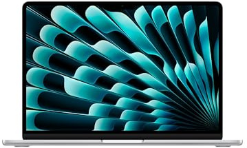 Apple MacBook Air de 13,6 Pulgadas con Chip M5: Pantalla Liquid Retina, CPU de 10 núcleos, GPU de 8 núcleos, 16 GB de Memoria unificada, 512 GB de SSD, Wi-Fi 7,Teclado español; Plata
