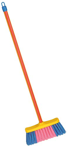 Theo Klein 6612 Besen, mittel I Kinderbesen mit stabilen Stiel und robusten Kunststoffborsten I Maße: 15,5 cm x 4,5 cm x 61 cm I Spielzeug für Kinder ab 3 Jahren