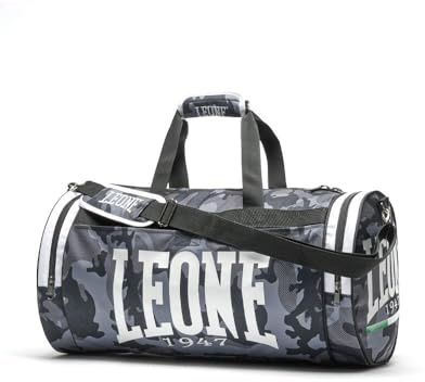 LEONE 1947, Camouflage Borsone Sportivo, Grigio Mimetico, Taglia Unica, AC906