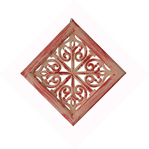 Purpledip Artistic Wooden Wall Panel 'Floral Art' (10934)
