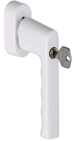 Hoppe 0700S/UD9020 VarioFit Poignée de fenêtre verrouillable pour fenêtre 32–42 mm (F9016)