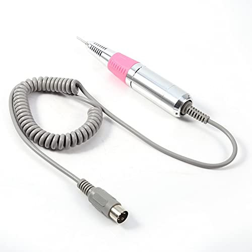 YUYTE Torno para Uñas, Limas de Uñas Eléctrica, Pieza de Mano para Taladro de Uñas 30000RPM, Pieza de Mano Profesional y Eléctrica para Taladro de Uñas, Accesorio de Máauina de Manicura