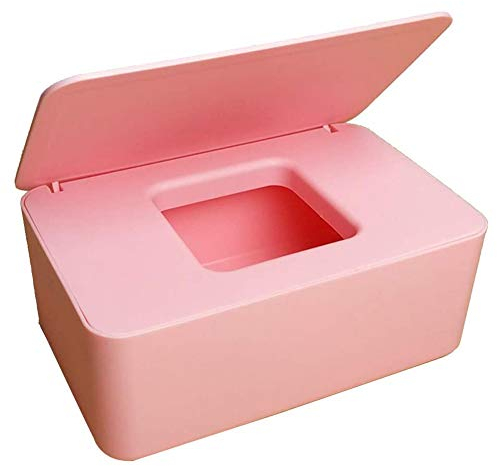 LICHENGTAI Porta Scatola Dispenser Salviettine Umidificate Pannolini Bambini, Grande Scatola Portaoggetti Tessuti Custodia Salviette per Pannolini con Coperchio Antipolvere, per Home Office