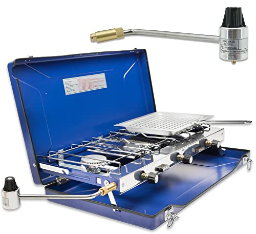 2 brûleurs et 1 réchaud portable au gaz propane pour le camping et la cuisine en plein air