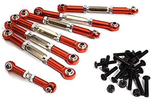 Integy RC Model Precision Turnbuckle Set (7) 73mm, 38mm Designed for 1/10 TRX Slash 4X4