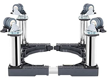 Kühlschrank verschiebbar Sockel mit 4 Räder Einstellbare 16-25 Höhe 10 Trolley Podeste & Rahmen für Waschmaschine Stand für Trockner Desinfektionsschrankwagen (4 wheels,27cm)