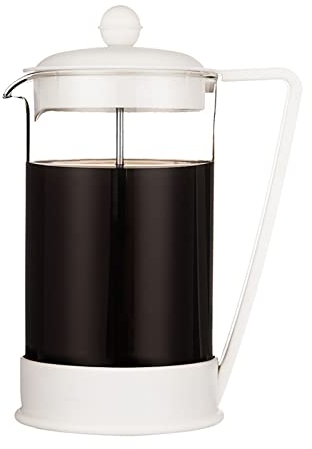 Cafetière à piston manuelle 1 tasse de qualité supérieure Cafetière française infusée à la main de grande capacité Méthode de pot infusé à la main en verre Noyau de pression tout en acier inoxydable