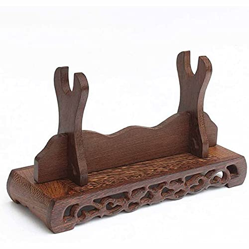 1-stufiger Schwerthalter, Hühnerflügel-Holzständer, Schwert-Tisch-Display-Halter, Katana-Kampfsport-Waffenständer (Holz) (Holz)