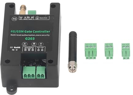 Apriporta GSM 4G, Interruttore Remoto per Cancello, Tapparella, Porta del Garage, Controllo On/off con Chiamata Gratuita, Controllo APP, Chiusura relè 0‑9999s, Ampia Applicazione