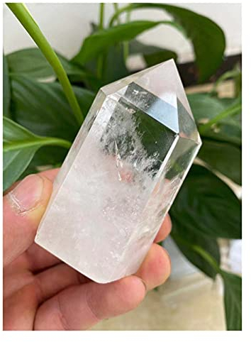 CZAOINCU Raumdekoration Decorative Crystal Natural White Crystal Quartz Magic Wand Column Point Point Crystal