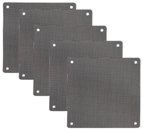 YGLONG Staubfilter Pc 5 Teile/Satz 120mm Cuttable Schwarz PVC PC Lüfter Staub Filter Computer Fall Kühler Staubdicht Mesh Abdeckung PC Kühlung Zubehör