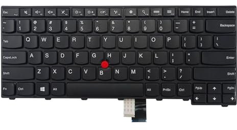 Teclado de repuesto sin retroiluminación para Lenovo Thinkpad T440 T440S T440P T450 T450S T460 T431s L440 L450 L460 L470 (inglés de EE. UU., sin retroiluminación)