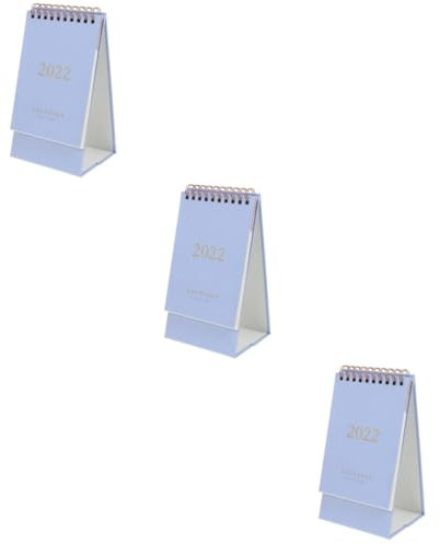 VILLCASE 3 Stk Tischkalender 2022 tischkalender basteln schreibtischkalender jahreskalender Bürokalender 2023-2024 Schreibtisch Tischkalender aus Papier Tischdekorationskalender Violett