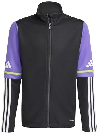 adidas Unisex Kids SQUADRA25 TRAINING JACKET KIDS, black/purple rush, 11-12 Years