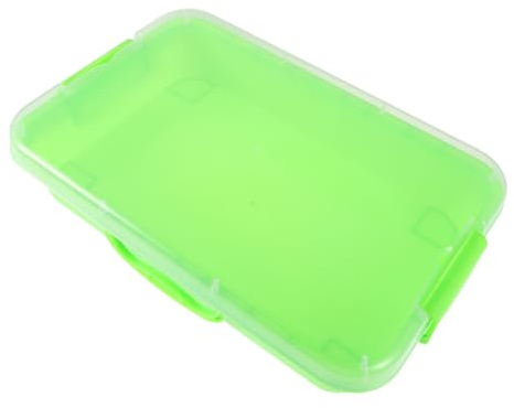 GETAJGHSD Caja Sensory Bin Portátil con Accesorios de para Actividades Sensoriales Color Verde