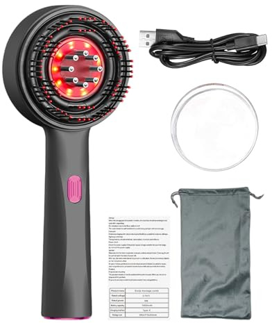 Teksome Haar-Massagebürste, 2-in-1-Haaröl-Applikator – Massagegerät | elektrische Kopfhaut, Kopfhaut, Massagebürste zur Stimulierung des Wachstums