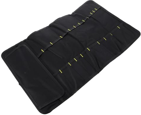 iplusmile Rangement pour Couteaux de Chef à Rouler Grande Capacité 22 Compartiments Tissu Oxford Rouge Portable pour Rangement D’outils de Cuisine Professionnelle Poignée de Transport