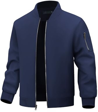 Autsel Chaqueta de Hombre Chaquetas de Béisbol Cortavientos Ligeras | Informal, Ropa Deportiva, al Aire Libre, Primavera, Otoño, Casual, Lightweight, Windbreaker, Clothing