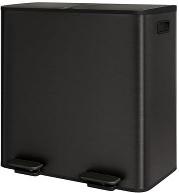 Garvee 2 x 40 L Fußpedal Mülleimer Badezimmer Geruchsgeschützter