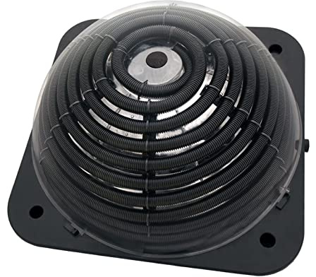 AquaForte Solar Heater Premium 9L, Wassererwärmung durch Solarwärme, Geeignet für Becken von ± 7 m³, 38mm Anschluss, Max. Druck 3 bar, Größe 81x81x43 cm