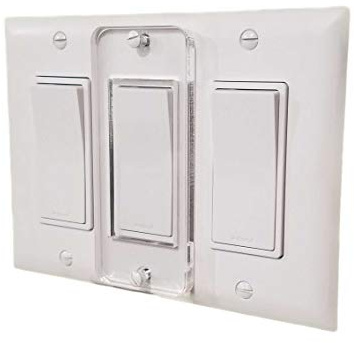 Decora Switch Plate Cover Lock, Child Protection, Residential, Lighting, Sump Pump, Indoor / Outdoor