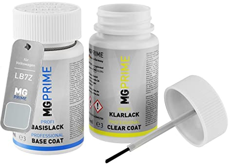 MG PRIME Billack lackstift för Volkswagen LB7Z / B7Z / X1 Satinsilber. +1K