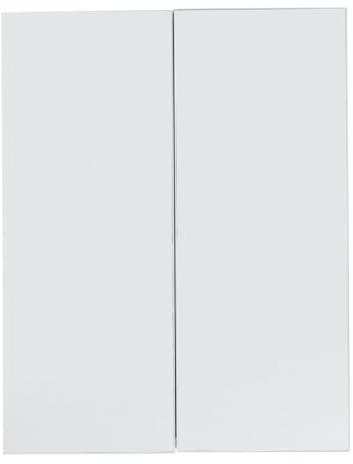 trendteam smart living - Line - Spiegelschrank - Weiß - 3 Fächer und 2 Einlegeböden - (BxHxT) 60 x 67 x 18 cm - Einlegeböden auf 3 Höhen verstellbar - Kratzfest