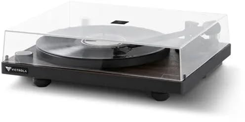 Victrola Premiere Tourne-Disque T1 – Lecteur de Disque Vinyle élégant et Moderne, disques vinyles et disques vinyles 33-1/3 et 45 TR/Min, Bluetooth 5.0 intégré, Sortie RCA stéréo, Sortie préampli