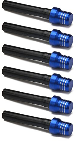 JFG RACING 6 Stück Motorrad Tankdeckel Entlüftung,Motorrad Gas Kraftstofffilter Benzintankdeckel Ventil Entlüftungsentlüftungsschlauch Schlauch Für Pit Dirt Bike ATV Off Road-Blau