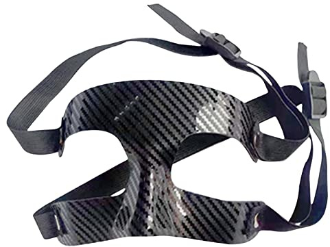 F Fityle Maschera Protettiva, Protezione per Il Naso del Viso, Mezza Maschera in PVC Infrangibile, Maschera da Basket Maschera da Softball Protezione per Naso Rotto Copertura