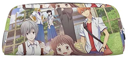 Anime Fruits Basket Zipper Pencil case Large-Capacity Stationery Bag Suitable for School Office Boys and Girls