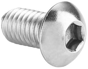 (M5*25mm 500 Stück) sortiert Edelstahl Knopf Kopf Schrauben Set, Flachrundschrauben mit Innensechskant, Selbstschneidende Holzarbeiten Schrauben für DIY Reparatur