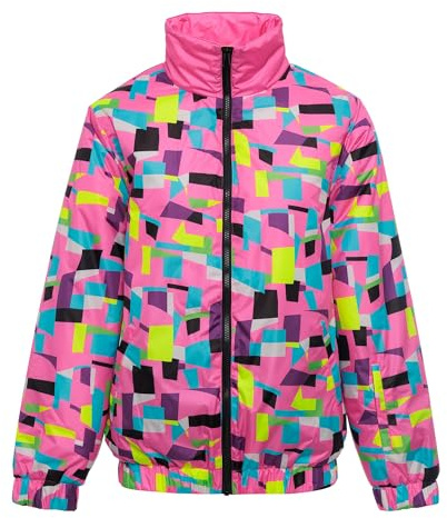 Funky Alps - Skijacke Disco - 80'er Jahren Neon Print - Winterjacke - Wasser- und Winddicht - Unisex - Print - Größe S-XXL