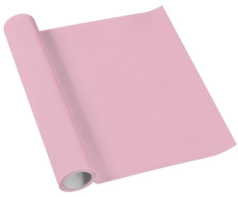 PAW - Tischläufer aus Airlaid (40 cm x 5 m) I Tischdeko für Kommunion, Konfirmation, Hochzeit, Geburtstag, Gartenparty Taufe I Tischband Tischdecke - Einfarbig Hellrosa I Farbe: Monocolor (Light Rosa)